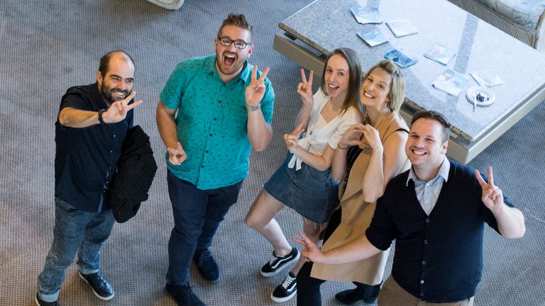 2018 student leadership team posing